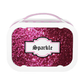 Sparkle N Shine Pink Glitter Lunchbox