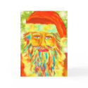 Sparkle Santa Holiday Greeting Card by Victoreeah Sparkle Santa Holiday Greeting Card