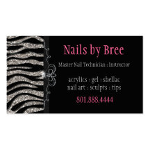 Sparkle & Shine Zebra : Business Card