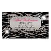 Sparkle & Shine Zebra : Business Cards