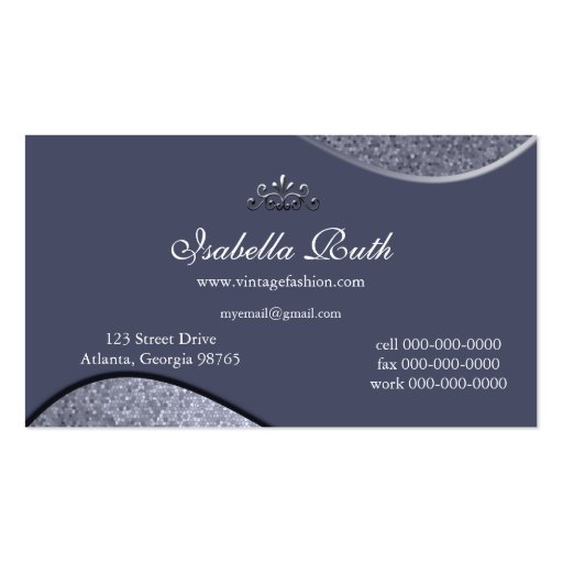 Sparkle Stain Glass Business Card Template (back side)