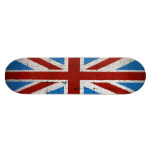 Sparkle Union Jack Skateboard