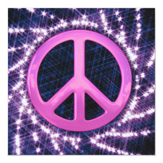 Peace Sign Party Invitations &amp; Announcements | Zazzle