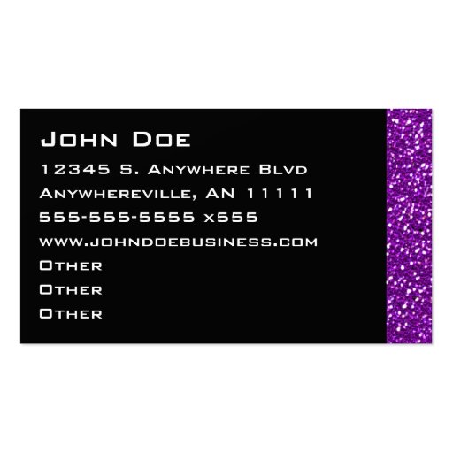 Sparkling Amethyst Business Card