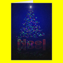 Sparkling Blue Christmas Tree cards
