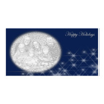 Sparkling blue Photo Template photo cards by HeartsinFocus Sparkling blue Photo Template photo cards