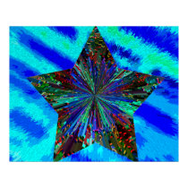 Sparkling Blue Star posters by squidoovin Sparkling Blue Star posters