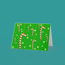 Sparkling Candy Canes Card