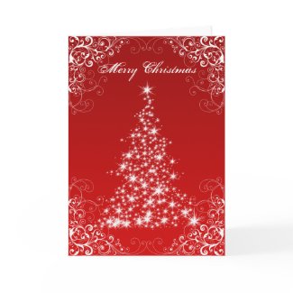 Sparkling Christmas Tree Card card