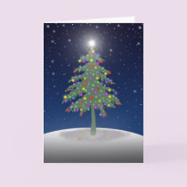 Sparkling Christmas Tree Greeting Card