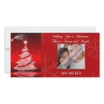 Sparkling Christmas Tree Photo Card photo cards