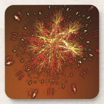 Sparkling cork coasters
