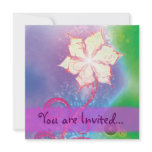 Sparkling Fantasy Flower Invitations