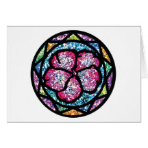 Sparkling Glitter Pink Impatiens Greeting Cards