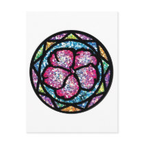 Sparkling Glitter Pink Impatiens Postcards