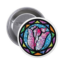 Sparkling Glitter Pink Tulip