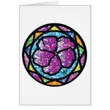 Sparkling Glitter Purple Impatiens Cards