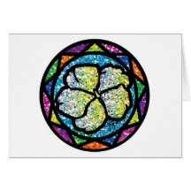 Sparkling Glitter White Impatiens Greeting Cards