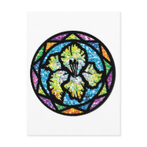 Sparkling Glitter Yellow Gladiolus Postcards