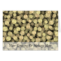 Sparkling Golden Polka Dots Greeting Cards