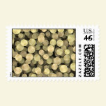 Sparkling Golden Polka Dots stamps