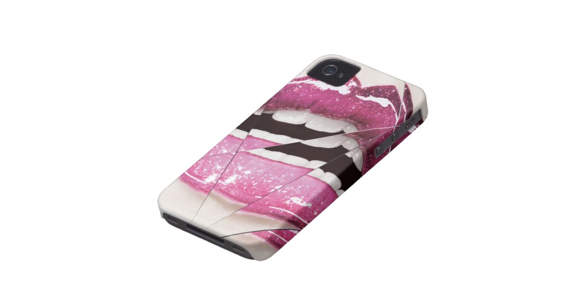 Sparkling Lip Gloss Phone Case Zazzle