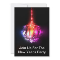 Sparkling New Year's 2012 Ornament Design Personalized Invitations