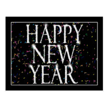 Sparkling New Years Postcards
