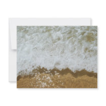 Sparkling ocean scene background personalized announcement
