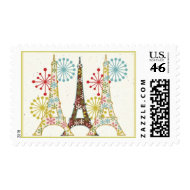 Sparkling Paris stamp