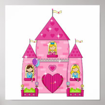 Sparkling Pink Enchanted Palace Posters