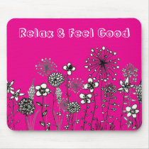 ::: Sparkling Pink Flower ::: Mousepad by MihokoHakata ::: Sparkling Pink Flower ::: Mousepad
