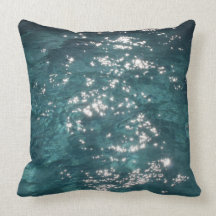 Sparkling Pool Water Background Pillow