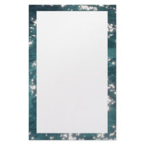 Sparkling Pool Water Background Custom Stationery