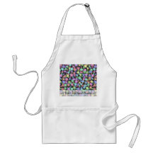 Sparkling Rainbow Polka Dots Apron