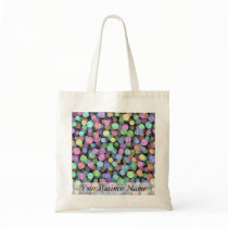 Sparkling Rainbow Polka Dots Tote Bags
