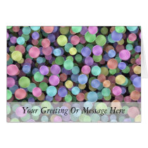 Sparkling Rainbow Polka Dots Card