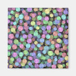 Sparkling Rainbow Polka Dots Fridge Magnet