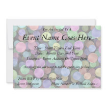 Sparkling Rainbow Polka Dots Personalized Announcement