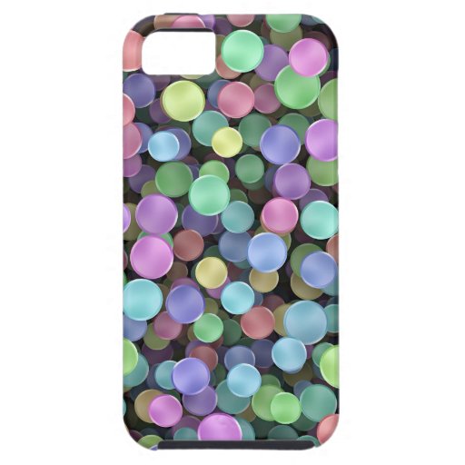 Sparkling Rainbow Polka Dots iPhone SE/5/5s Case Zazzle