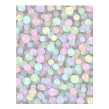 Sparkling Rainbow Polka Dots Personalized Letterhead