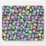 Sparkling Rainbow Polka Dots mousepads