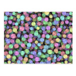 Sparkling Rainbow Polka Dots Post Card