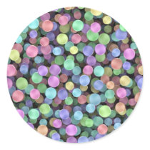 Sparkling Rainbow Polka Dots Sticker
