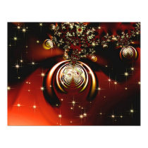 Sparkling red ornament posters