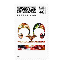 Sparkling Red Ornament V14 postage