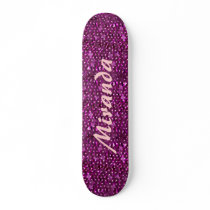 Sparkling sequins skateboard