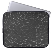 Sparkling Spiderweb laptop sleeves