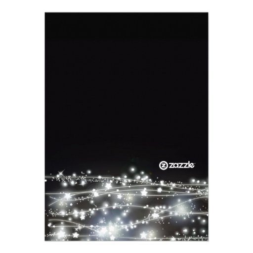 Sparkling Star Holiday Celebration Invitation Card