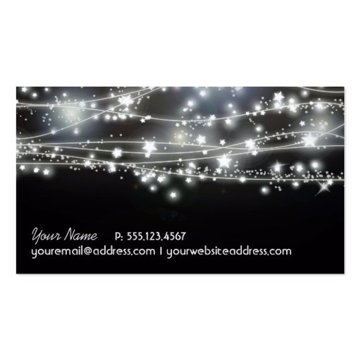 Sparkling Stars Business Card (front side)